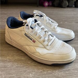 Reebok Men's Club C 85 size 12 White and Navy Athletic Shoes